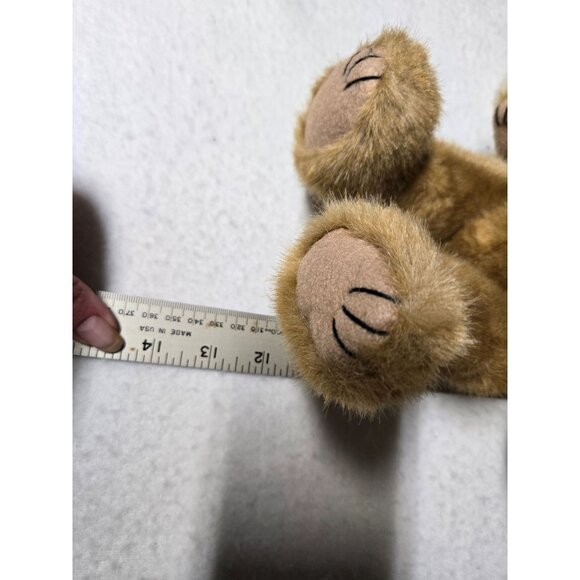 Boyds Bear B.J Bearricane Plush Bear with Green Candy Cane Scarf and Green Hat - Picture 13 of 15